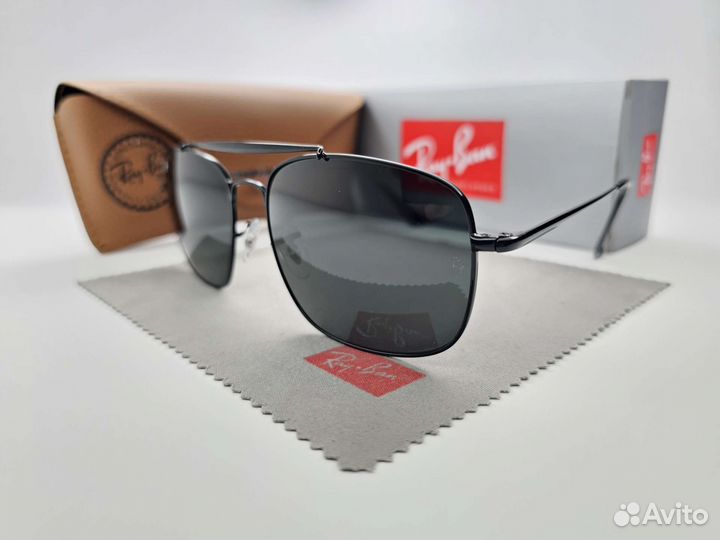 Очки Ray Ban 3560 Colonel 002/B1 Черные Стекло