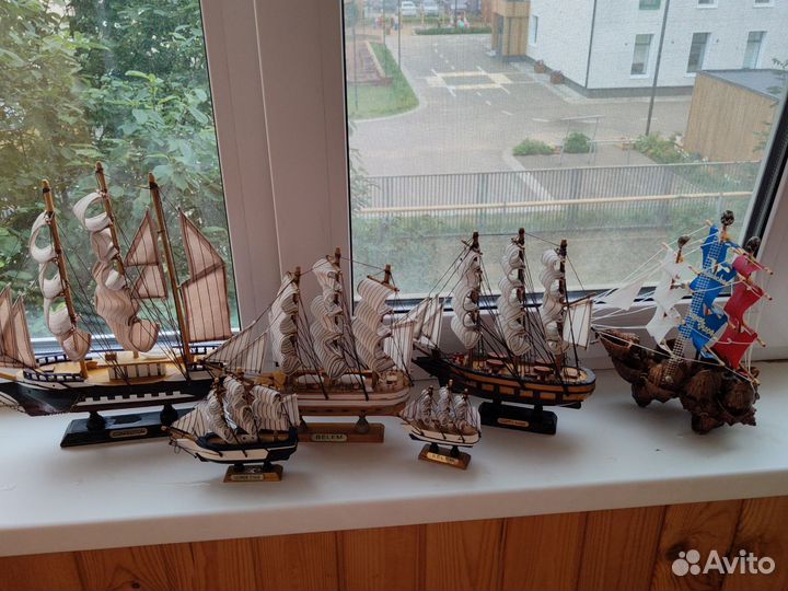 Модель корабля из дерева