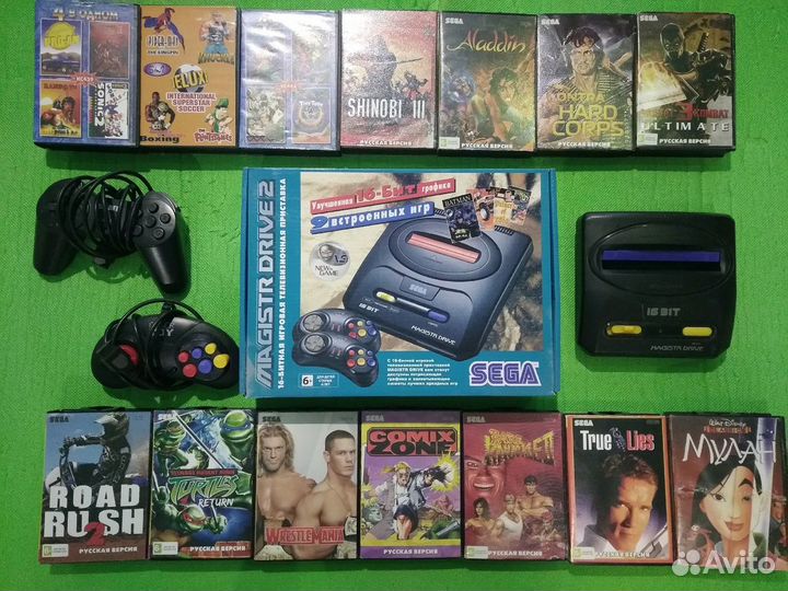 Картриджи для sega mega drive 2