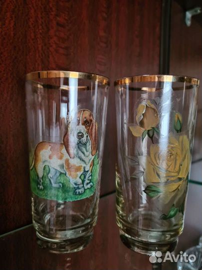 Бокал, рюмки, стаканы. Хрусталь, стекло СССР