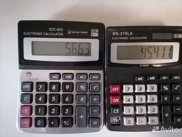 Калькулятор SDC-800 и MS-279LA