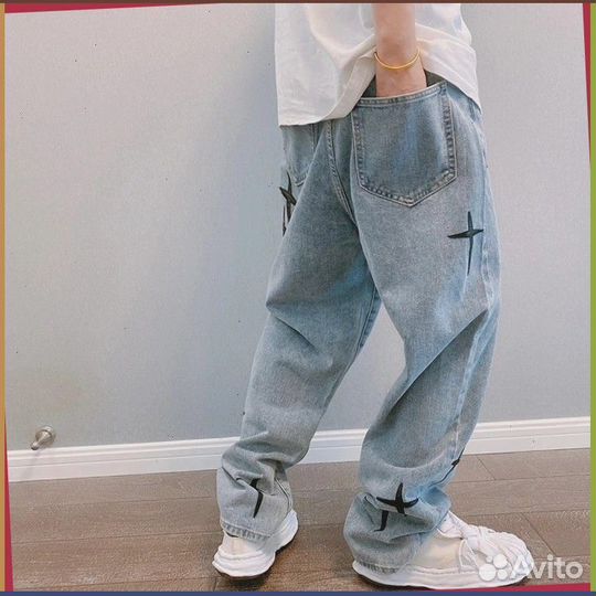 Штаны карго Y2K с крестами (Art: 26072)