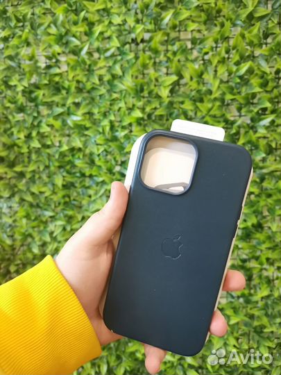 MagSafe Кожаный Чехол iPhone 13 Pro Max (Dark)