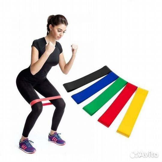 Комплект резинок (эспандеров) для фитнеса 5 в 1