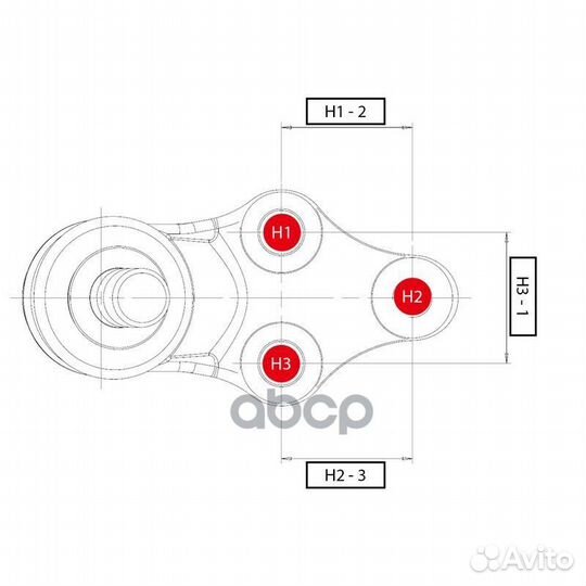 Шаровая опора нижняя toyota avalon 00-05/camry