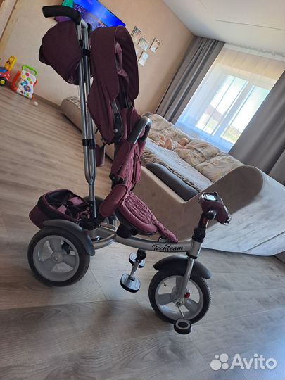 Детский 3х колесный велосипед с ручкой
