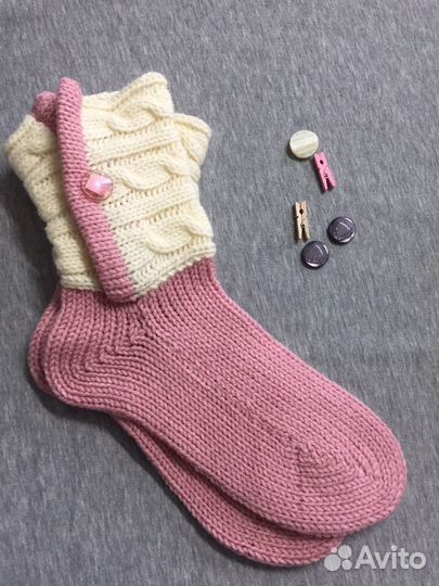 Носочки вязаные домашние