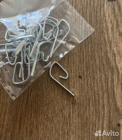 Крючок-улитка для тюли и гардин Новые Франция