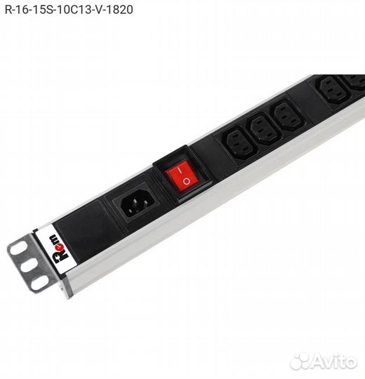 Блок розеток цмо Rem-16, выключатель, Zero U, R-16