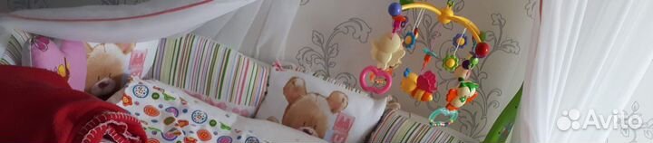 Бортики и балдахин в детскую кроватку
