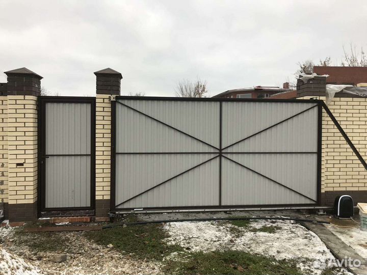 Автоматические откатные ворота