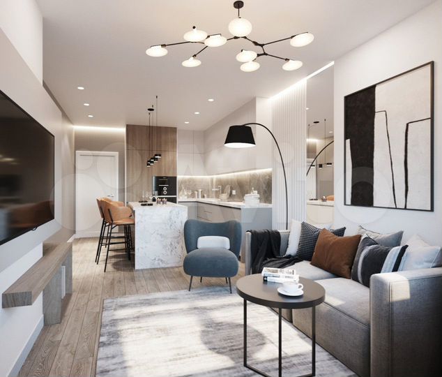 2-к. квартира, 36,1 м², 2/6 эт.