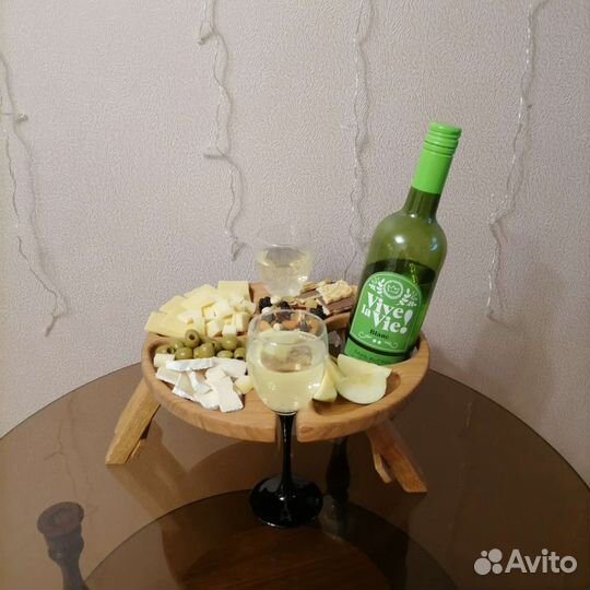 Винный столик менажница