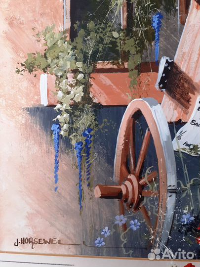 Старый интерьерный пейзаж 