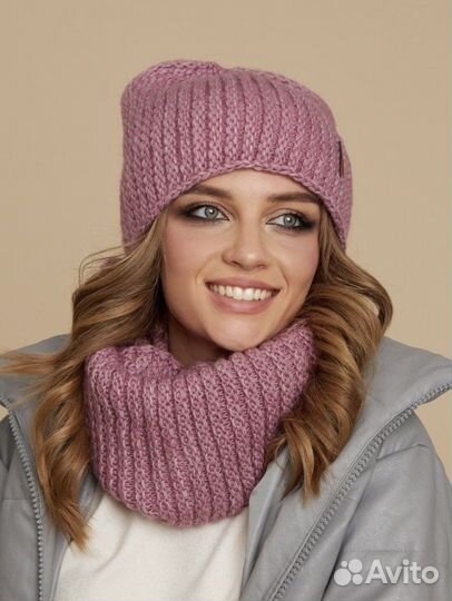 Комплект шапка+снуд