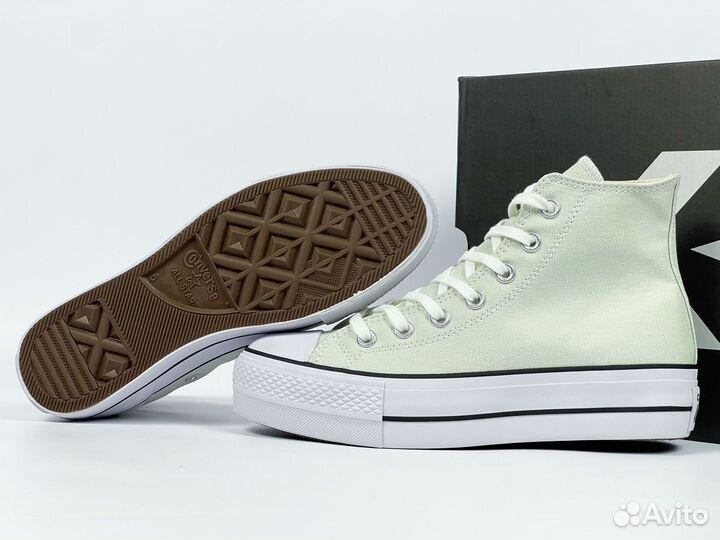 Converse All Star White High Platform