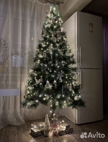 Елка искусственная 180 см Сосна с шишками новая