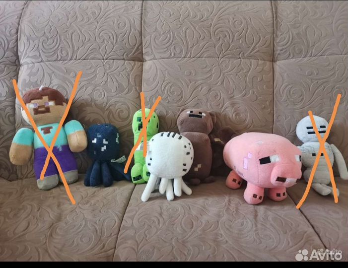 Мягкие игрушки Minecraft
