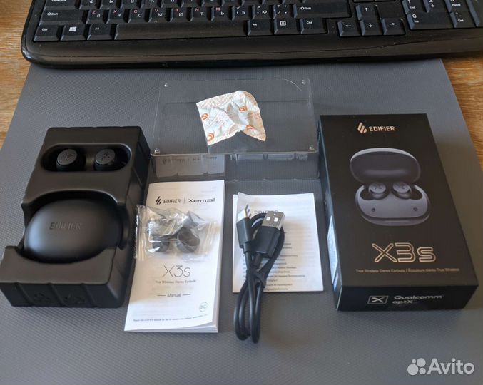 Наушники Edifier X3s AptX в чехле. Новые