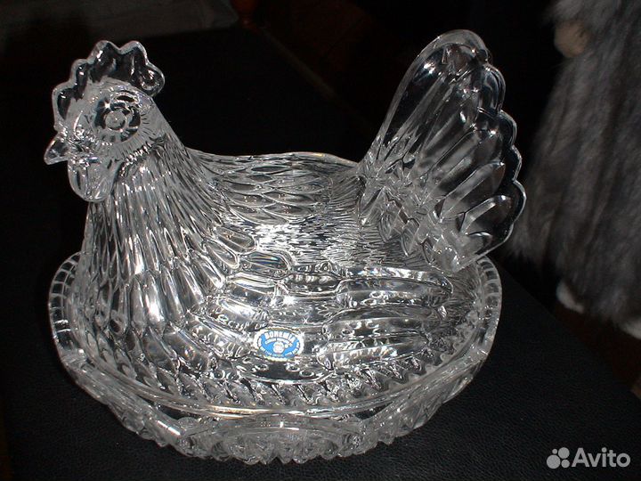 Хрустальная шкатулка/конфетница 