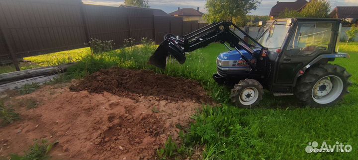 Вспашка земли,фрезирование минитрактором,газон