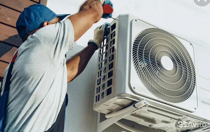 Установка кондиционеров, закладка магистрали