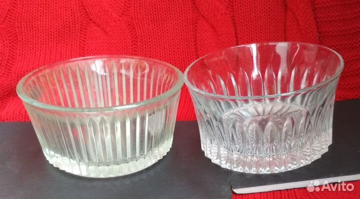 Конфетницы. 2 штуки. Стекло. СССР