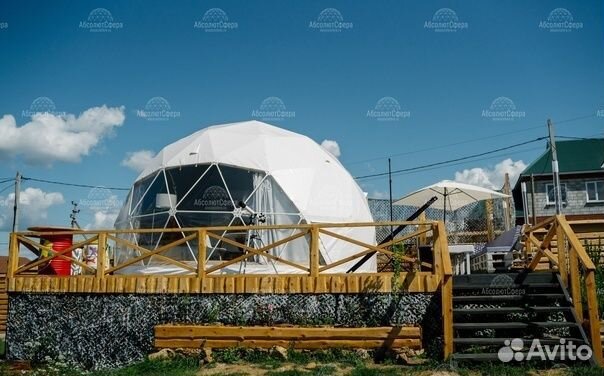 Геокупол сфера для глэмпинга D8 47 кв.м