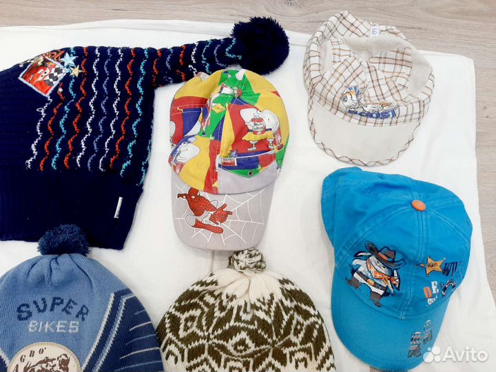 Шапки на возраст 3-6 лет пакетом