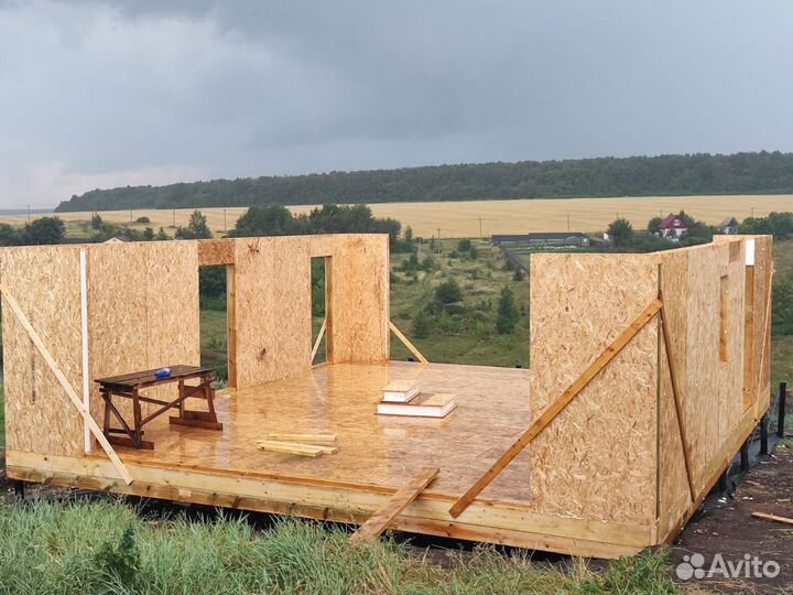 Дома из сип панелей в стиле Барнхаус