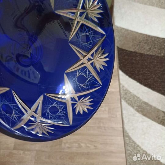 Вазы СССР хрусталь, стекло, кобальт