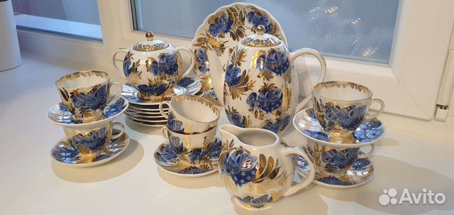 Кофейный сервиз Золотой сад, ссср, 1981 г