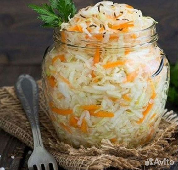 Капуста квашеная, огурцы соленые