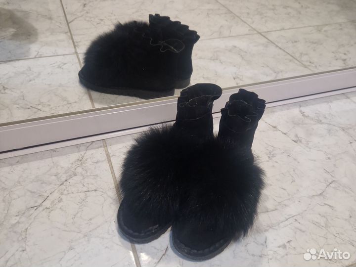 Ботики женские натуральные 37