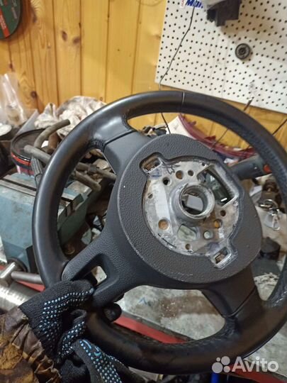 Кожаный руль volkswagen jetta 6