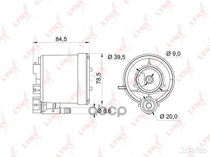 Фильтр топливный toyota yaris (P90) 06- LF163M