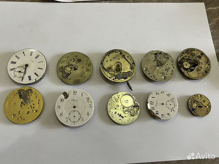 Механизмы Швейцарских часов Longines 22 штуки