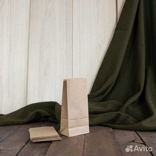 Бумажные крафт пакеты 170х80х50 мм