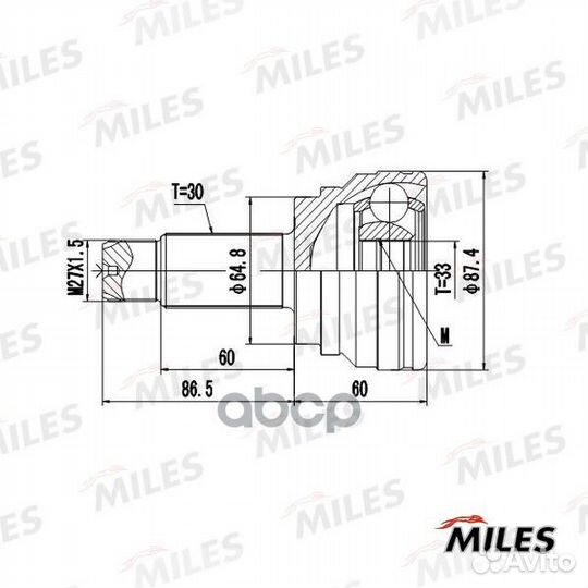 Шрус наружный GA20729 Miles