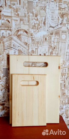 Набор разделочных досок на подставке