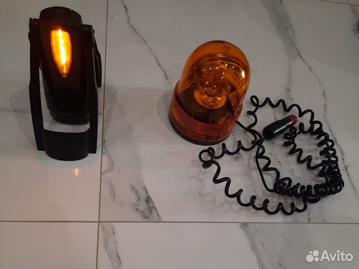 Мигалка оранжевая на магните