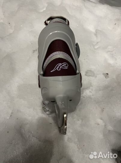 Коньки ледовые детские раздвижные 32-37 К2