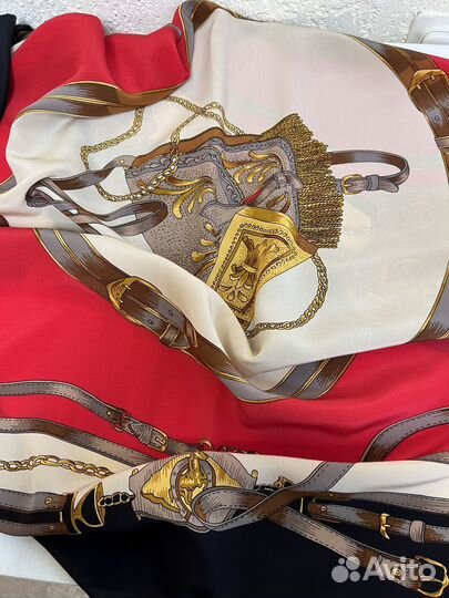 Шелковый винтажный платок