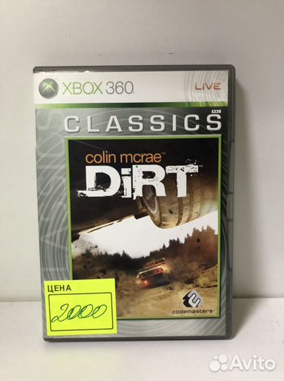 Диск dirt для Xbox 360