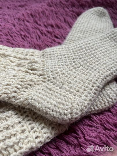 Вязаные носки ручной работы