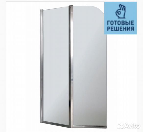 Ограждение, стеклянная шторка для ванной