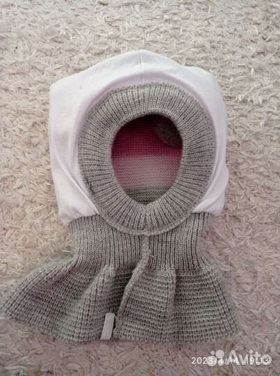 Шапка шлем Журавлик деми 52-54 новая