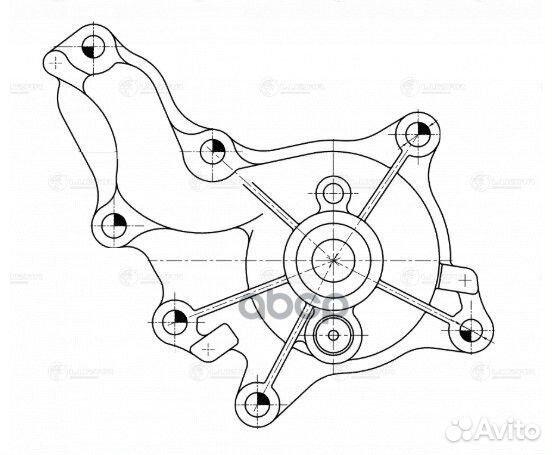 Насос водяной toyota camry 11- 2.0I 6AR