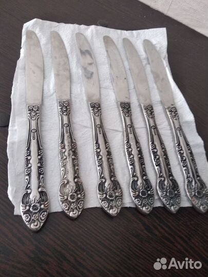 Ножи столовые мельхиор СССР