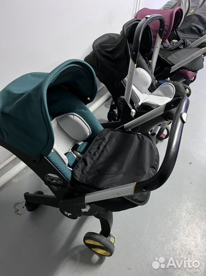 Коляска автолюлька б/у зеленая